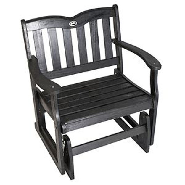 4SeasonGreenhouse. Jordan Manufacturing 1 Person Glider Chair in Black